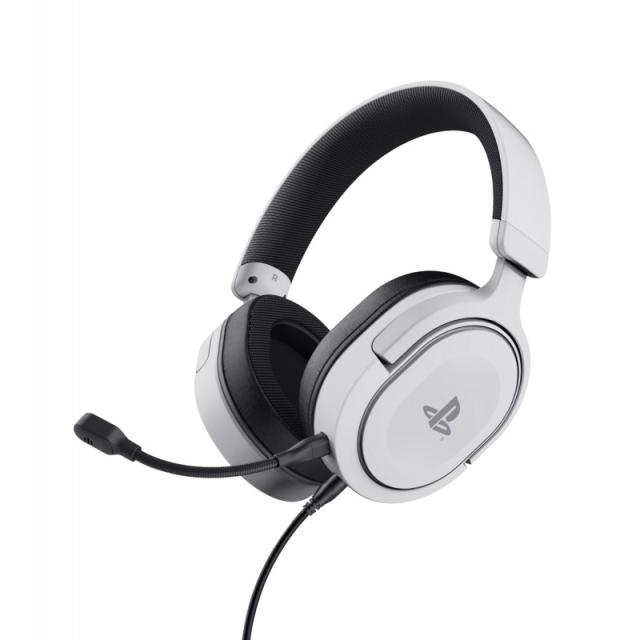 Trust - GXT 498 Forta Auriculares Alámbrico Diadema Juego Negro, Blanco