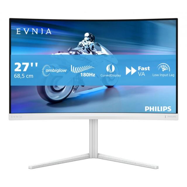 Philips - Evnia 5000 27M2C5201L/00 pantalla para PC 68,6 cm (27") 1920 x 1080 Pixeles Full HD LCD Blanco