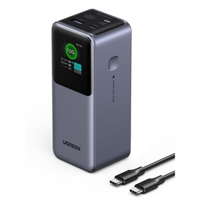 Ugreen - 20000mAh 130W Fast Charging Powerbank Litio Gris