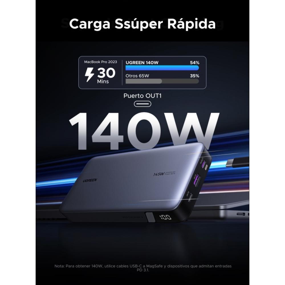 Ugreen - 90597A batería externa 25000 mAh Gris