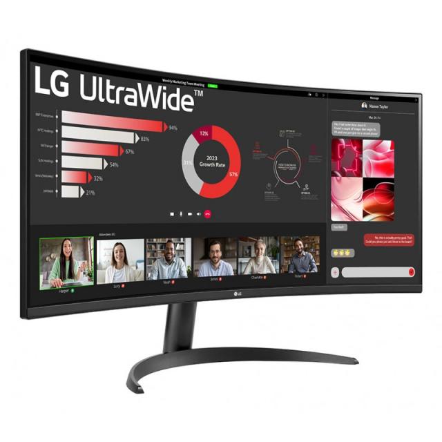 LG - 34WR50QK-B pantalla para PC 86,4 cm (34") 3440 x 1440 Pixeles Wide Quad HD Negro