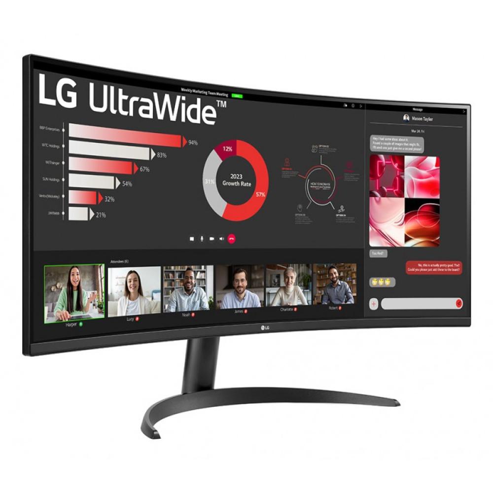 LG - 34WR50QK-B pantalla para PC 86,4 cm (34") 3440 x 1440 Pixeles Wide Quad HD Negro