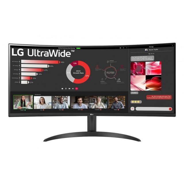 LG - 34WR50QK-B pantalla para PC 86,4 cm (34") 3440 x 1440 Pixeles Wide Quad HD Negro