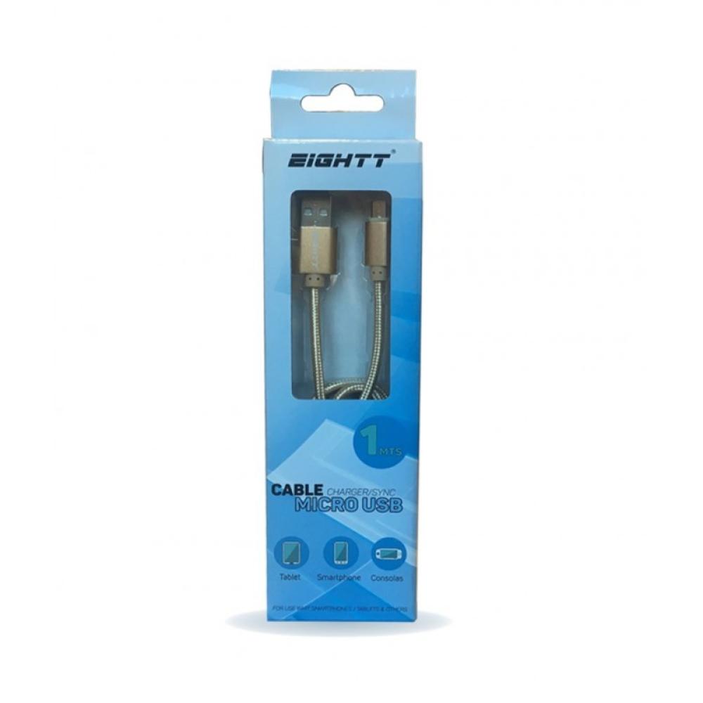 Eightt - ECM-1G cable USB USB 2.0 1 m USB A Micro-USB B Oro
