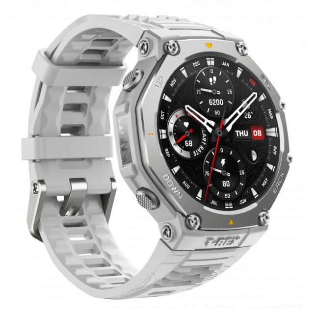 Amazfit - T-Rex 3 3,81 cm (1.5") AMOLED Digital 480 x 480 Pixeles Pantalla táctil Acero inoxidable GPS (satélite)