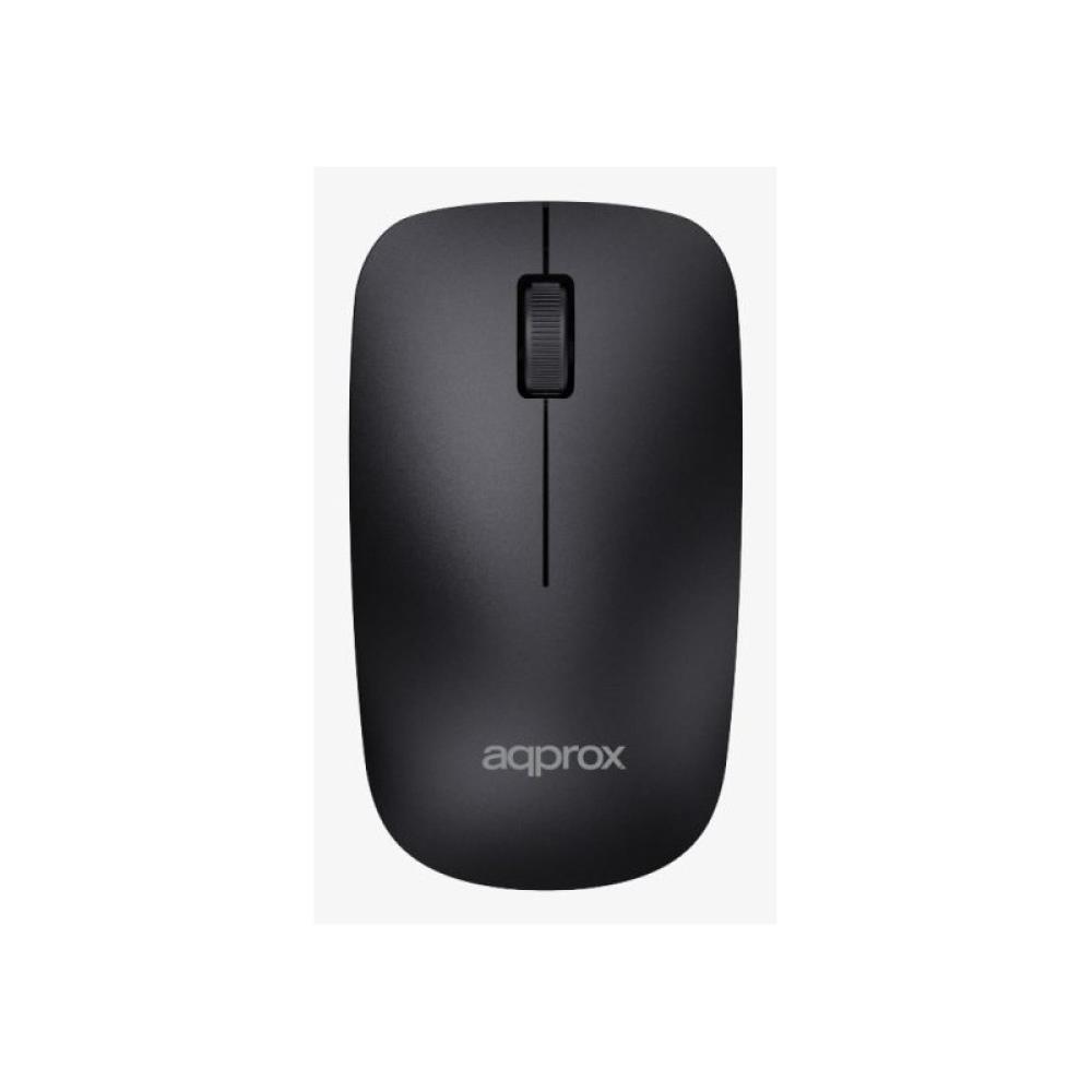 Approx - APPMX410 teclado Ratón incluido Hogar RF inalámbrico QWERTY Español Negro