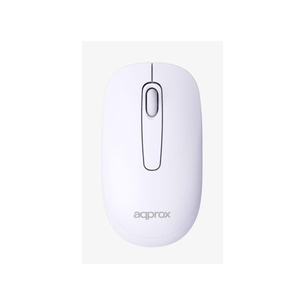 Approx - APPMX420W teclado Ratón incluido Hogar / Oficina RF inalámbrico QWERTY Español Blanco