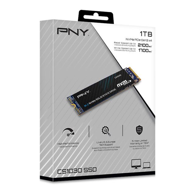 PNY - CS1030 1 TB M.2 PCI Express 3.0 NVMe 3D NAND