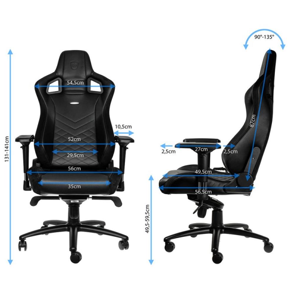 noblechairs - EPIC Silla para videojuegos de PC Asiento acolchado Negro