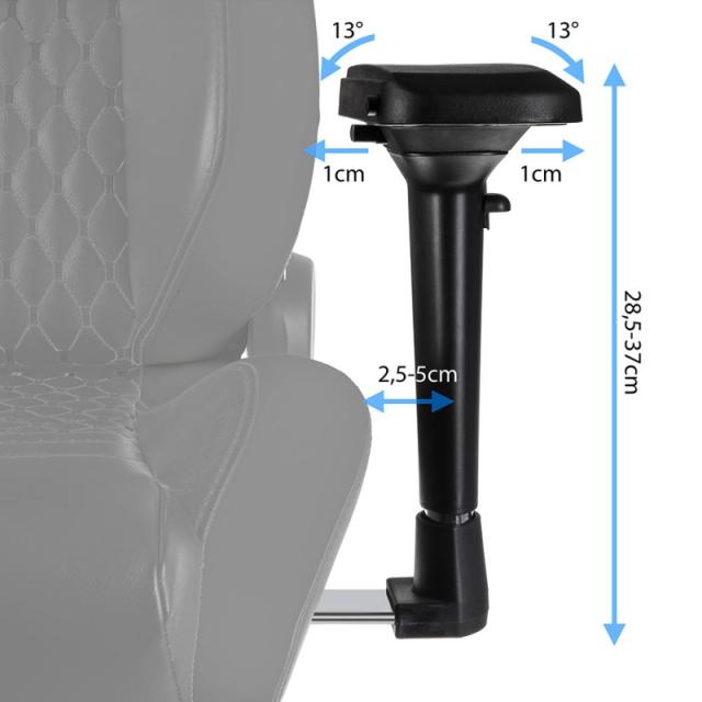 noblechairs - EPIC Silla para videojuegos de PC Asiento acolchado Negro
