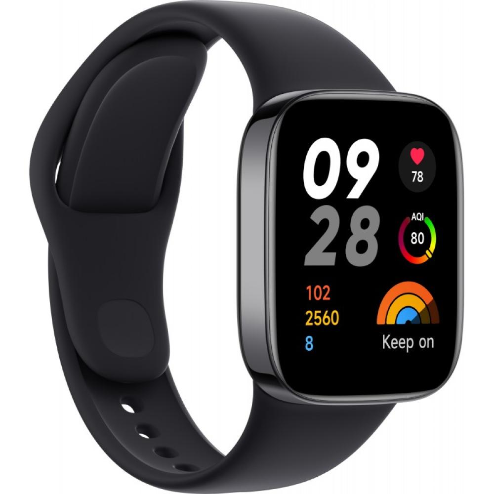 Xiaomi - Redmi Watch 3 4,45 cm (1.75") AMOLED 42 mm Digital 390 x 450 Pixeles Pantalla táctil Negro GPS (satélite)