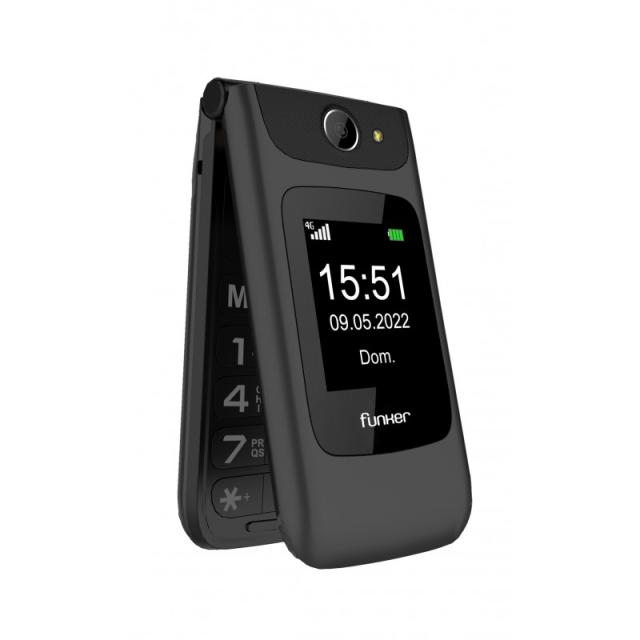 Funker - C200 COMFORT 4G 6,1 cm (2.4") 112,9 g Negro Teléfono para personas mayores