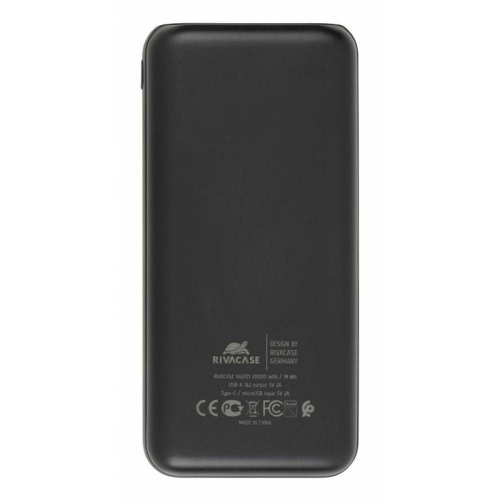 Rivacase - VA2071 batería externa 20000 mAh Negro