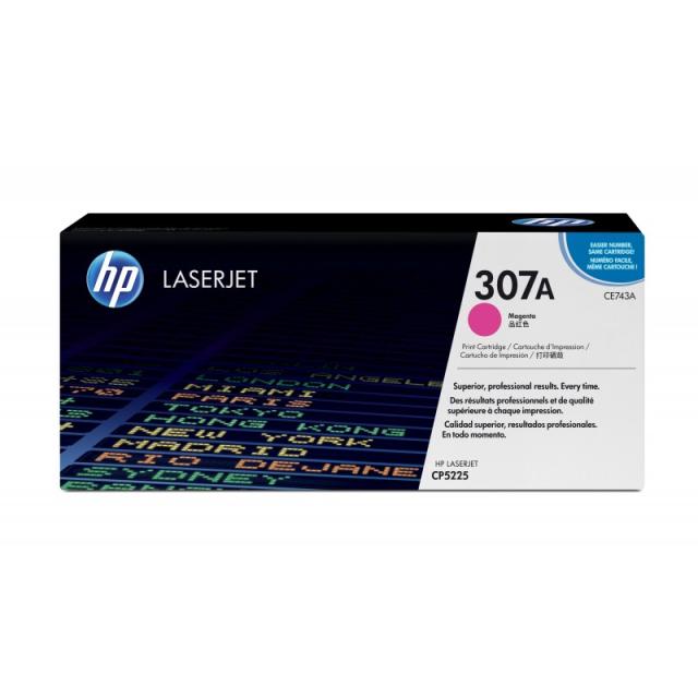 HP - Cartucho de tóner original LaserJet 307A magenta