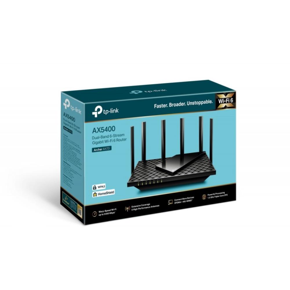 TP-Link - Archer AX73 router inalámbrico Gigabit Ethernet Doble banda (2,4 GHz / 5 GHz) Negro
