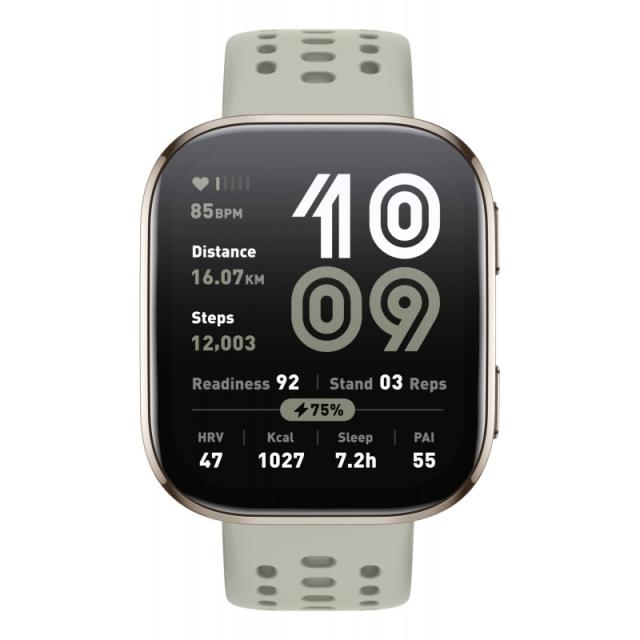 Amazfit - Bip 6 Stone 5 cm (1.97") AMOLED Digital 390 x 450 Pixeles Pantalla táctil Oro GPS (satélite)