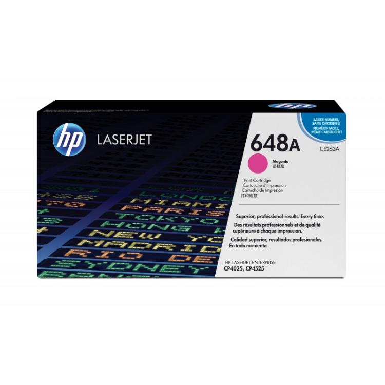 HP - Cartucho de tóner original LaserJet 648A magenta