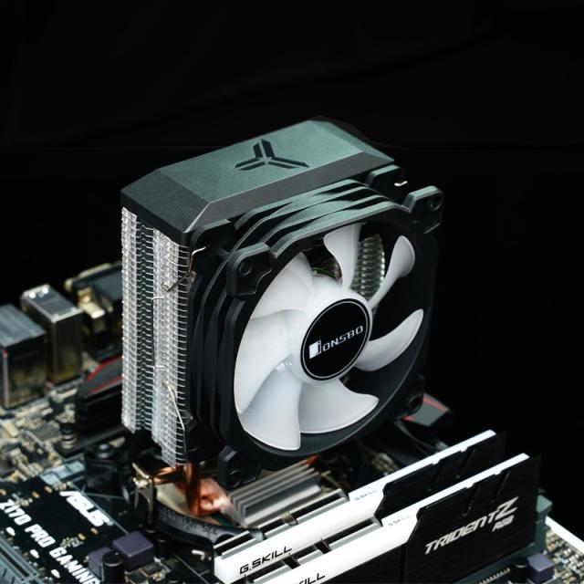 Jonsbo - CR-1200E sistema de refrigeración para ordenador Procesador Disipador térmico/Radiador 9,2 cm Negro 1 pieza(s)