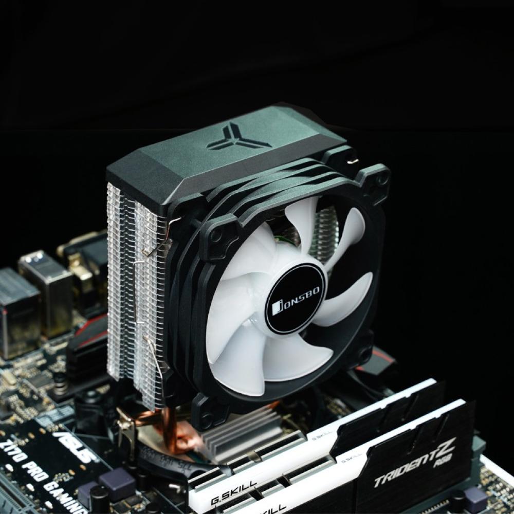 Jonsbo - CR-1200E sistema de refrigeración para ordenador Procesador Disipador térmico/Radiador 9,2 cm Negro 1 pieza(s)