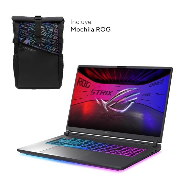 ASUS - ROG Strix G18 G815LR-S9046 - Ordenador Portátil Gaming de 18" WQXGA 240Hz (Intel Core Ultra 9 275HX, 32GB RAM, 1TB SSD, N