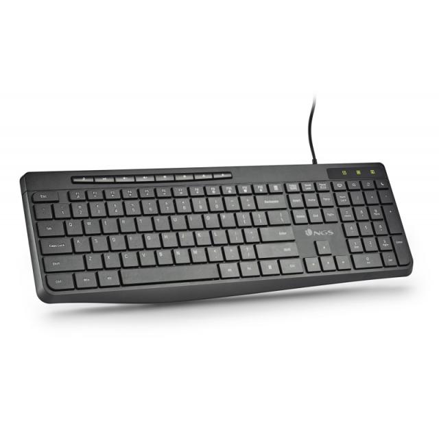NGS - SPECTRA (QUERTY, ES) teclado Hogar / Oficina USB QWERTY Español Negro