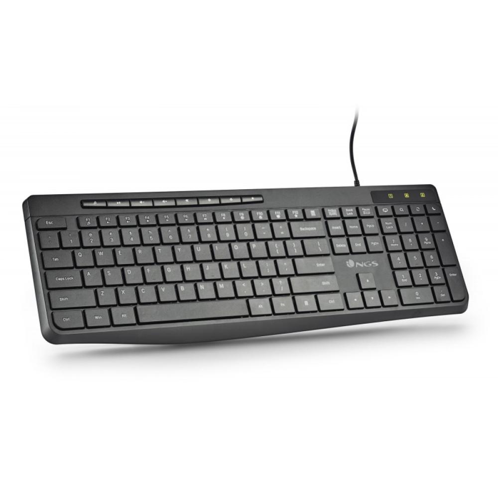 NGS - SPECTRA (QUERTY, ES) teclado Hogar / Oficina USB QWERTY Español Negro