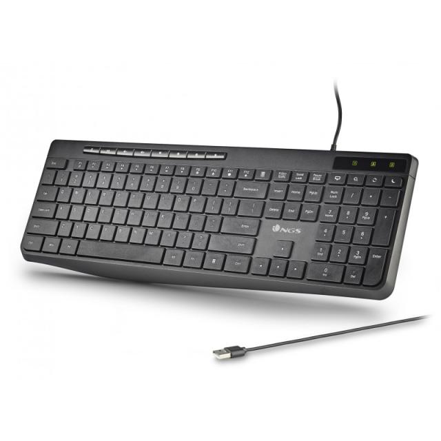 NGS - SPECTRA (QUERTY, ES) teclado Hogar / Oficina USB QWERTY Español Negro