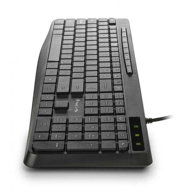 NGS - SPECTRA (QUERTY, ES) teclado Hogar / Oficina USB QWERTY Español Negro