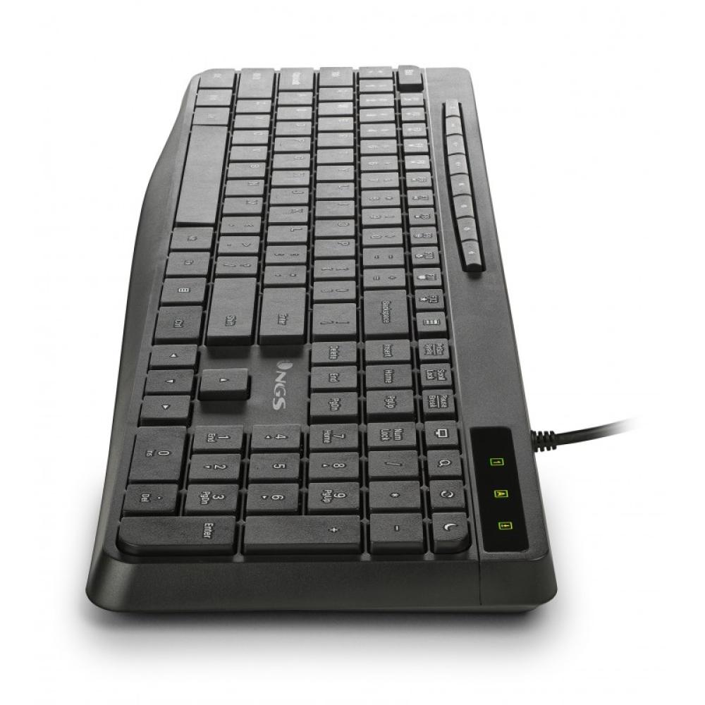 NGS - SPECTRA (QUERTY, ES) teclado Hogar / Oficina USB QWERTY Español Negro