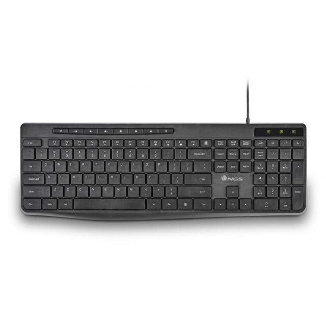 NGS - SPECTRA (QUERTY, ES) teclado Hogar / Oficina USB QWERTY Español Negro