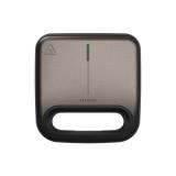Aiwa - TETSU sandwichera 750 W Acero inoxidable, Negro