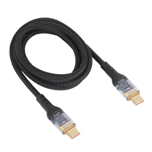 iggual - Cable tipo C a tipo C 3A 1 metro trenzado LED