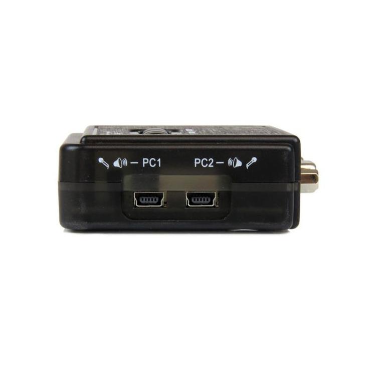 StarTech.com - Juego de Conmutador KVM de 2 puertos con todo incluido - USB - Audio y Vídeo VGA