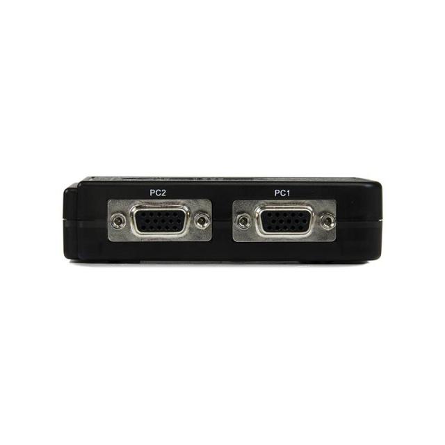 StarTech.com - Juego de Conmutador KVM de 2 puertos con todo incluido - USB - Audio y Vídeo VGA