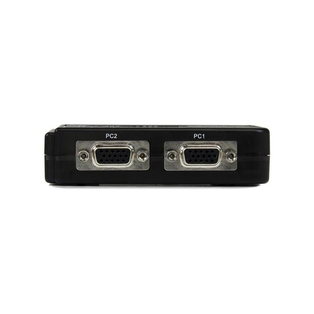 StarTech.com - Juego de Conmutador KVM de 2 puertos con todo incluido - USB - Audio y Vídeo VGA