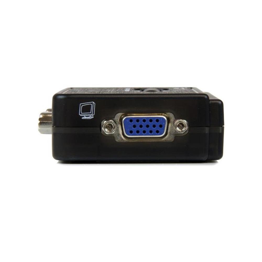StarTech.com - Juego de Conmutador KVM de 2 puertos con todo incluido - USB - Audio y Vídeo VGA
