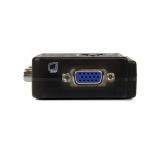 StarTech.com - Juego de Conmutador KVM de 2 puertos con todo incluido - USB - Audio y Vídeo VGA