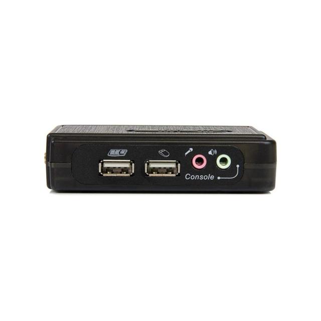StarTech.com - Juego de Conmutador KVM de 2 puertos con todo incluido - USB - Audio y Vídeo VGA