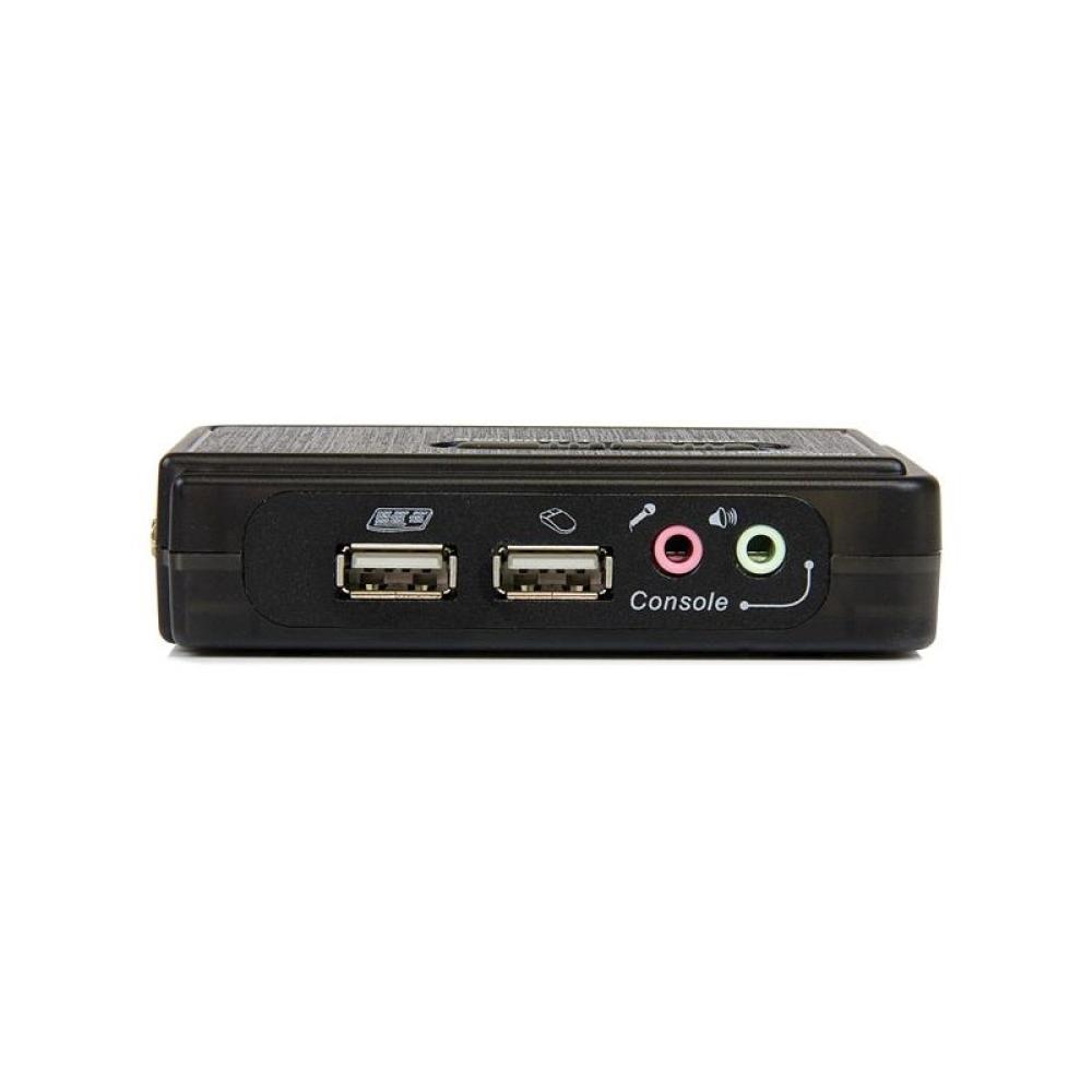 StarTech.com - Juego de Conmutador KVM de 2 puertos con todo incluido - USB - Audio y Vídeo VGA