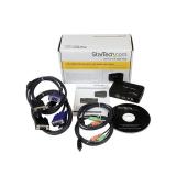 StarTech.com - Juego de Conmutador KVM de 2 puertos con todo incluido - USB - Audio y Vídeo VGA