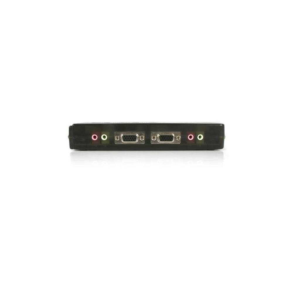 StarTech.com - Juego de Conmutador Switch KVM 4 Puertos Vídeo VGA USB 2.0 con Cables y Audio