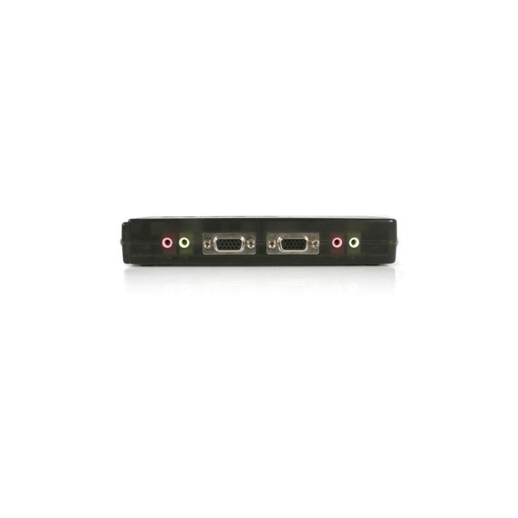 StarTech.com - Juego de Conmutador Switch KVM 4 Puertos Vídeo VGA USB 2.0 con Cables y Audio