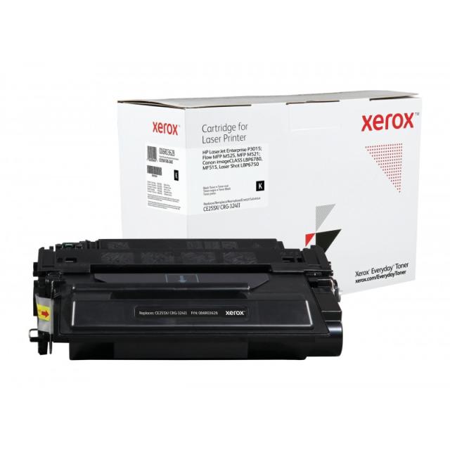 Xerox - Everyday Toner Everyday™Negro di Xerox compatibile con HP 55X (CE255X), Capacidad alta