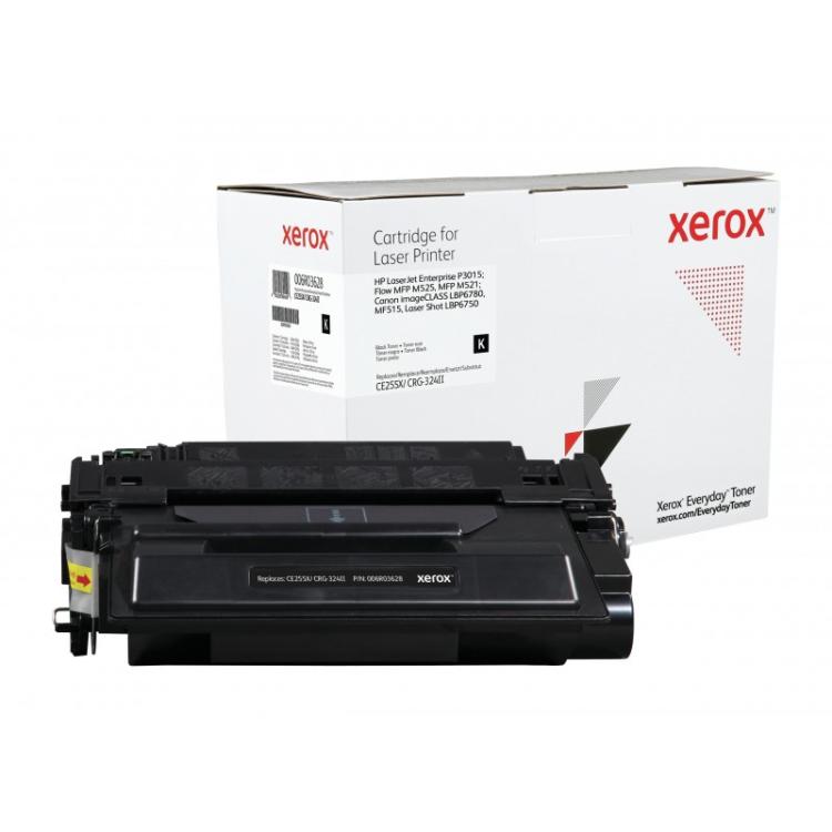 Xerox - Everyday Toner Everyday™Negro di Xerox compatibile con HP 55X (CE255X), Capacidad alta