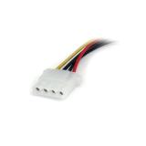 StarTech.com - Cable de Alimentación de 15cm Adaptador Molex LP4 a SATA - Hembra a Macho