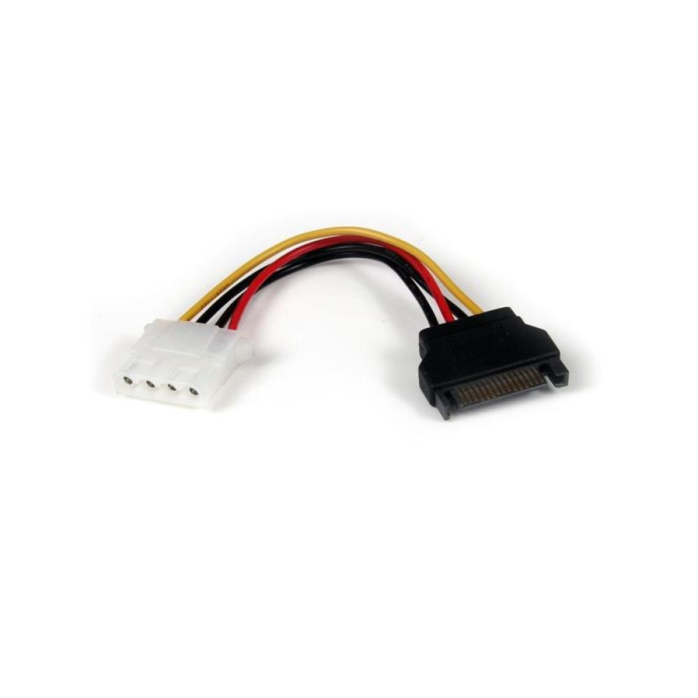 StarTech.com - Cable de Alimentación de 15cm Adaptador Molex LP4 a SATA - Hembra a Macho