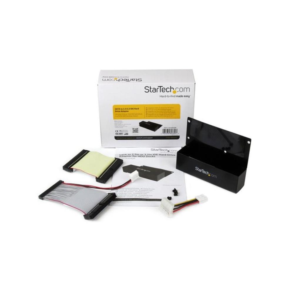 StarTech.com - Adaptador Disco Duro 2.5in 3.5 Pulgadas IDE a SATA para Base de Conexión Dock Estación HDD