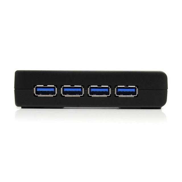 StarTech.com - Adaptador Concentrador Hub Ladrón USB 3.0 Super Speed 4 Puertos Salidas PC Mac - Negro