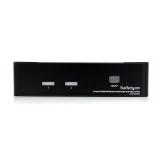 StarTech.com - Conmutador Switch KVM - 2 puertos USB 2.0 - Audio Vídeo DVI