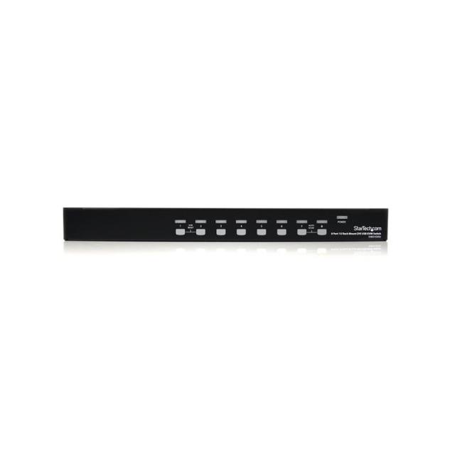 StarTech.com - Conmutador Switch KVM 8 Puertos de Vídeo DVI USB 2.0 USB B - 1U Rack Estante
